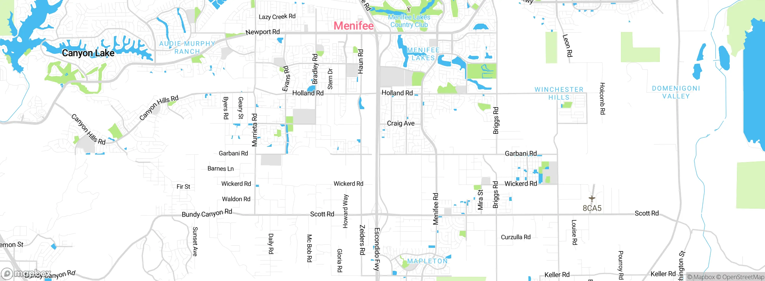Map showing approximate location