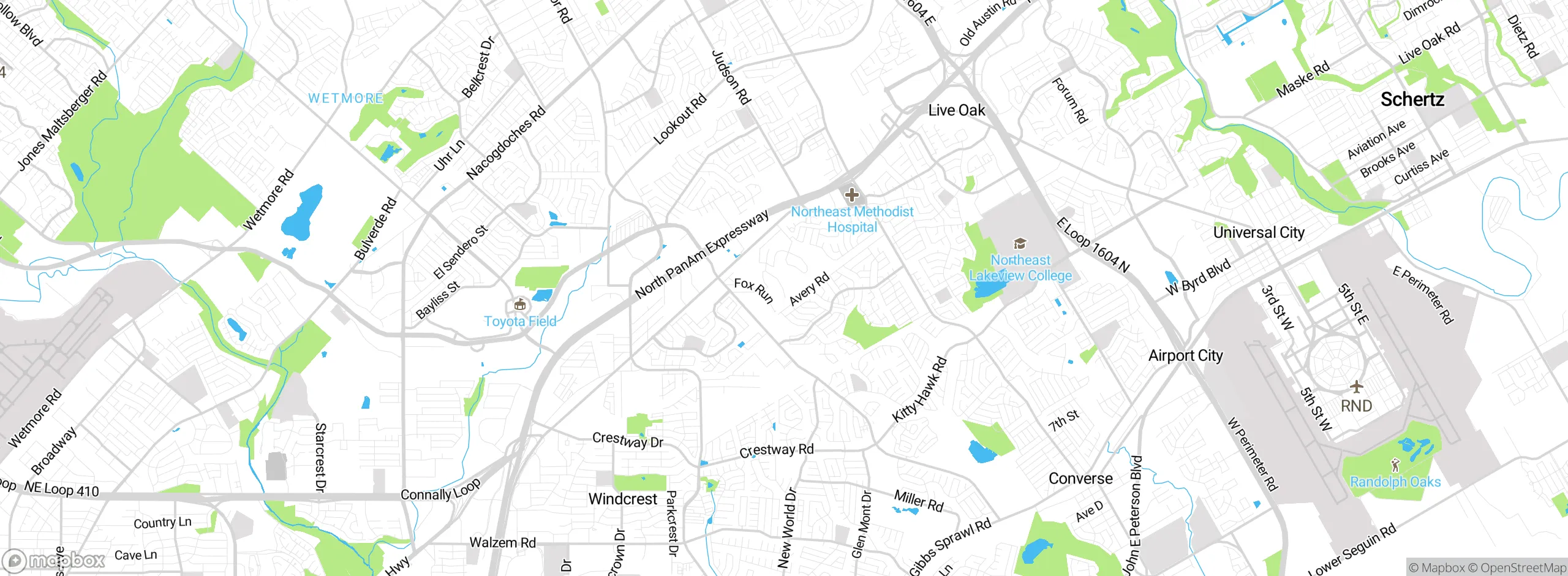 Map showing approximate location
