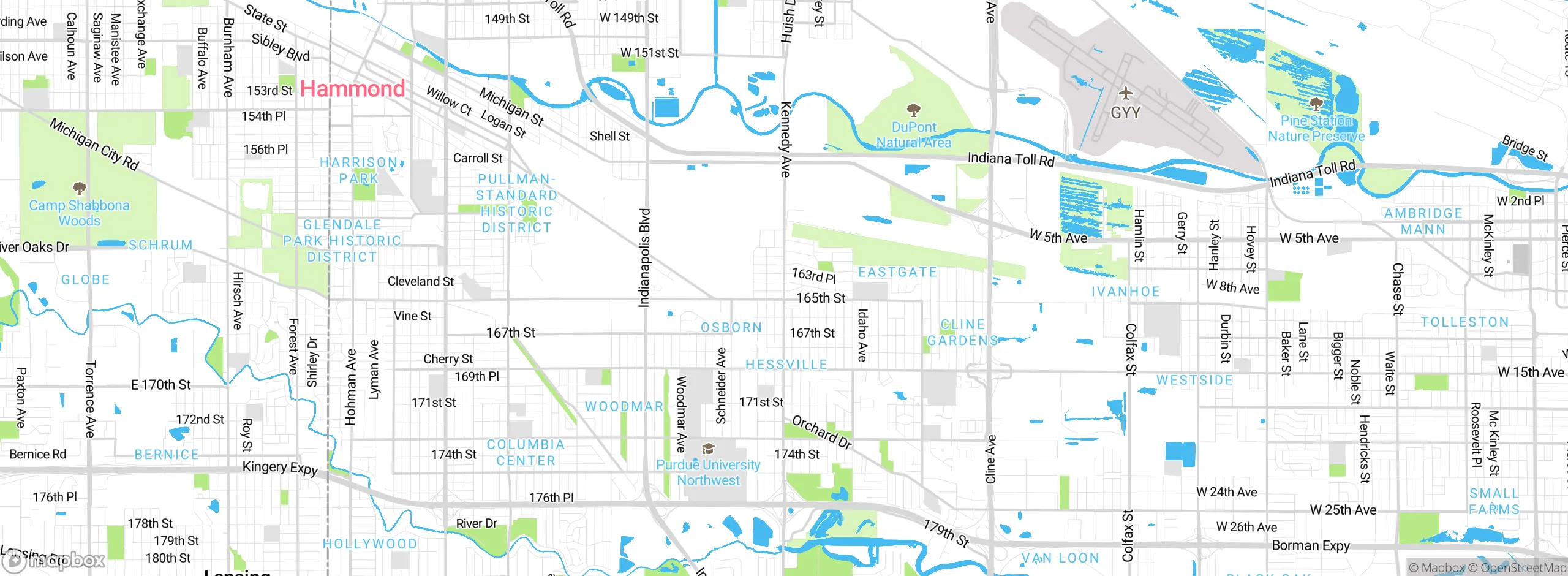 Map showing approximate location