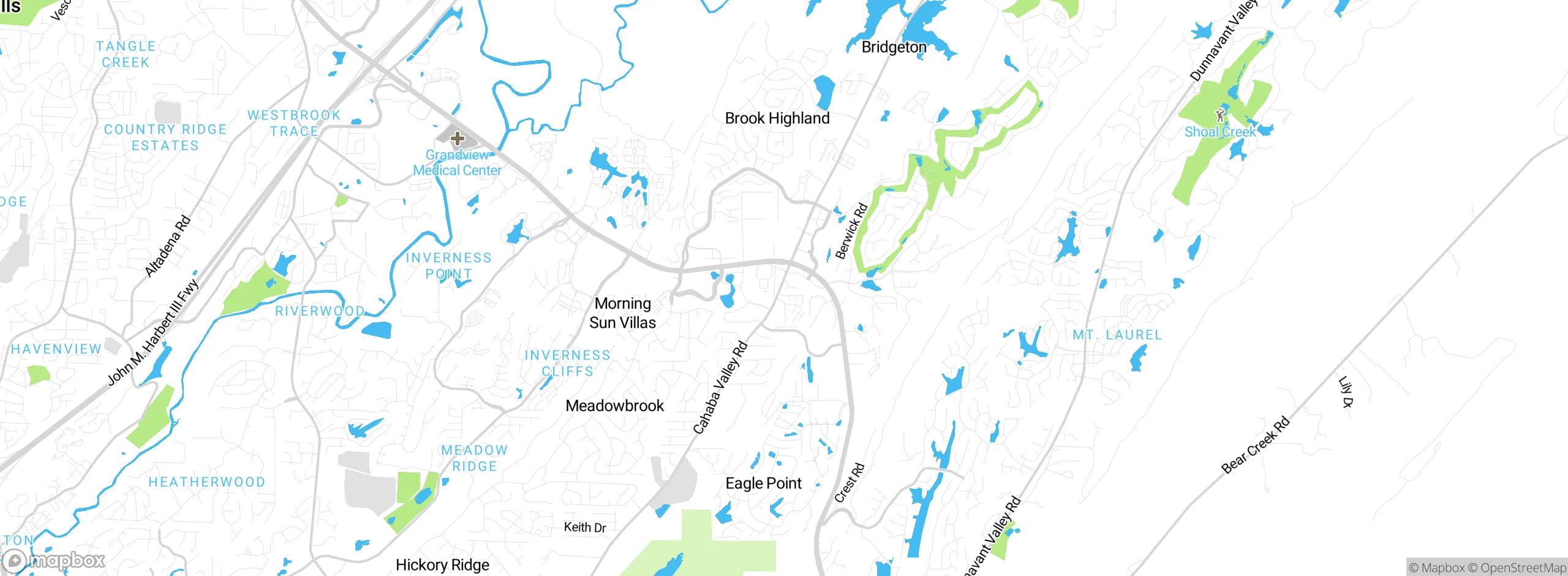 Map showing approximate location