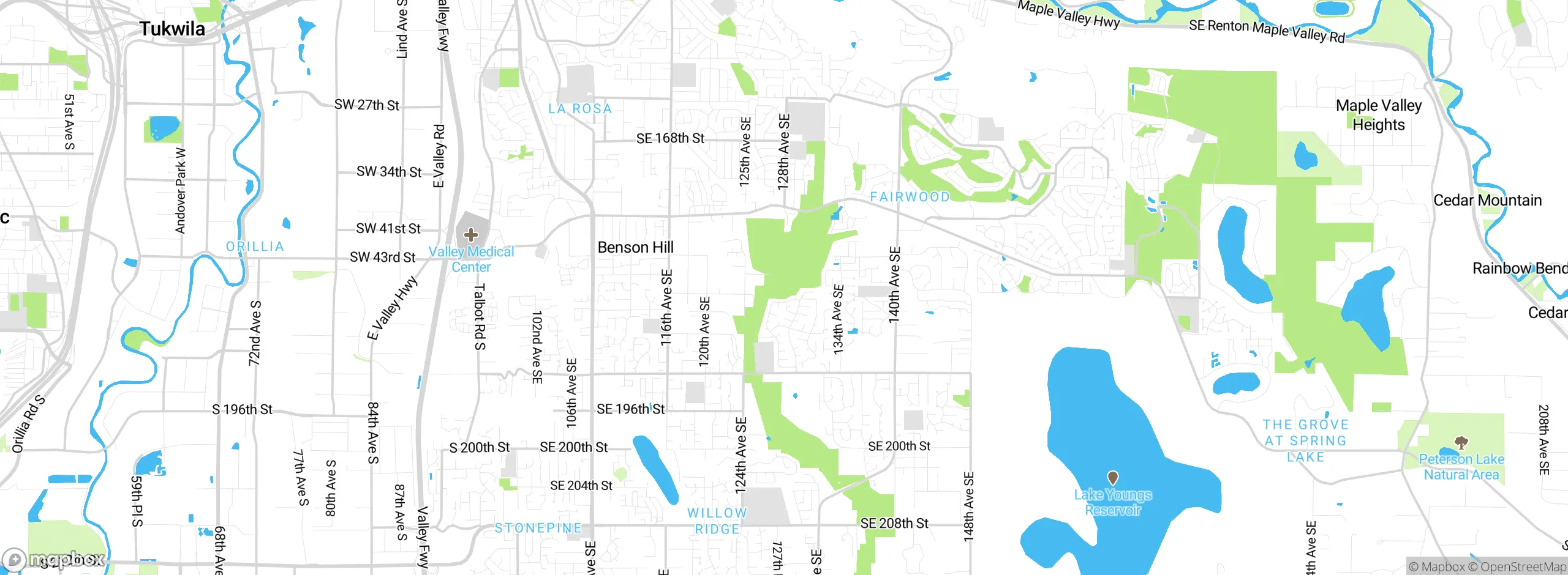 Map showing approximate location