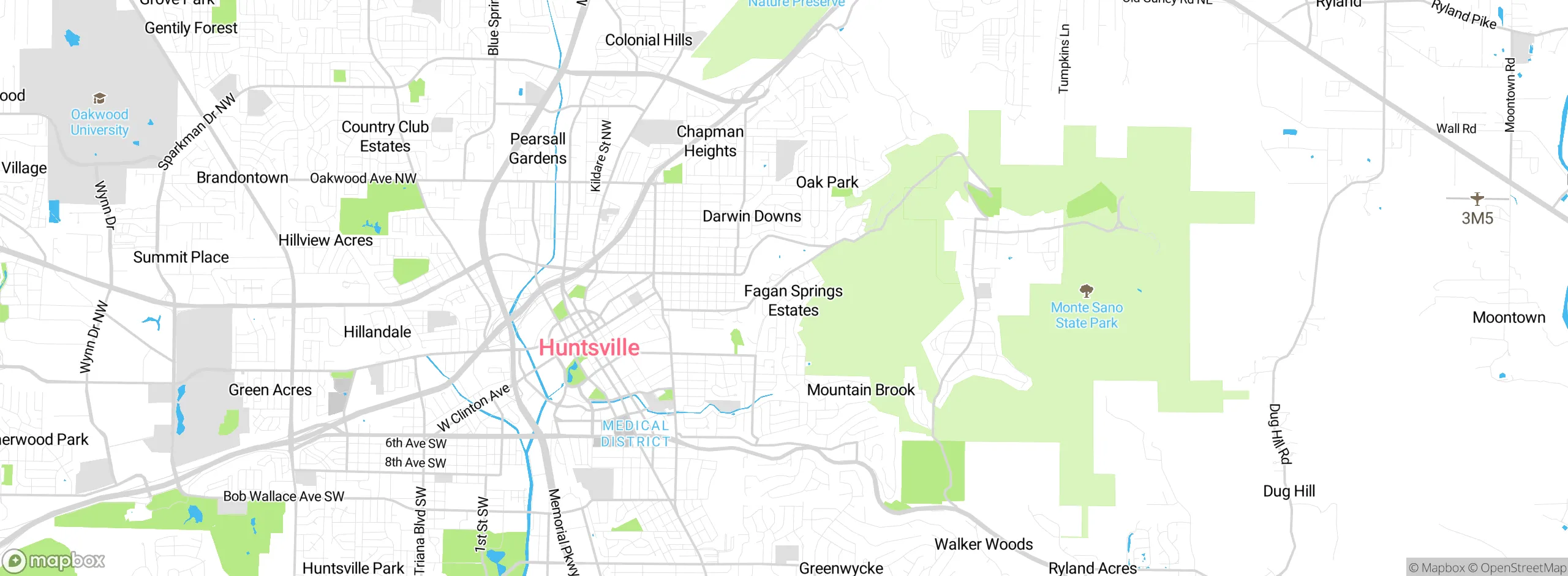 Map showing approximate location