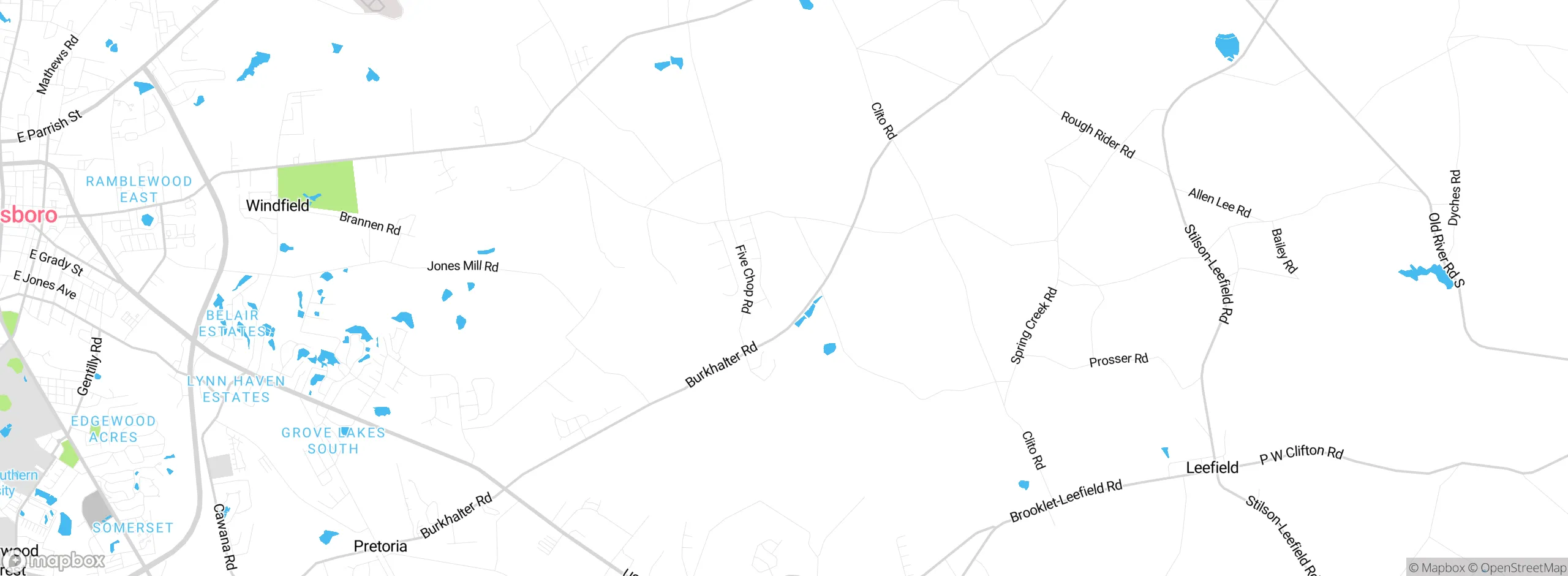 Map showing approximate location