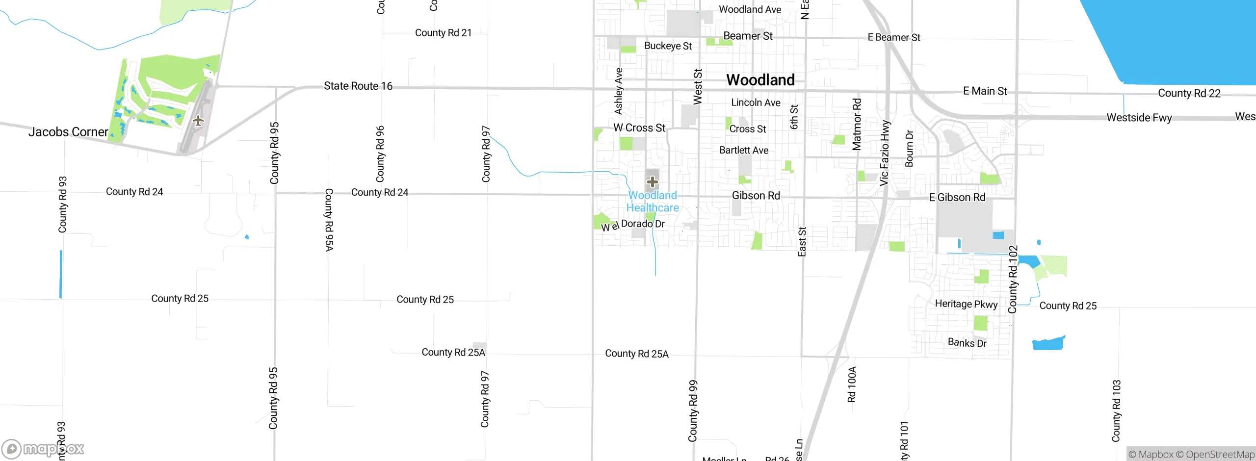 Map showing approximate location