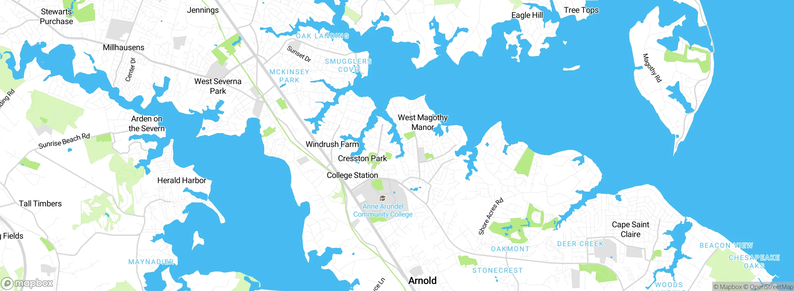 Map showing approximate location