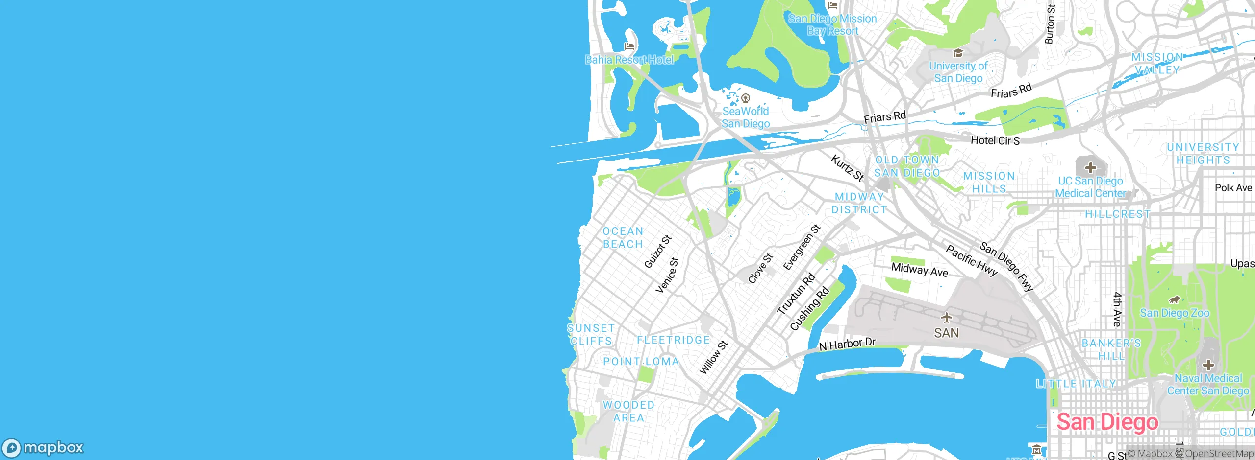 Map showing approximate location