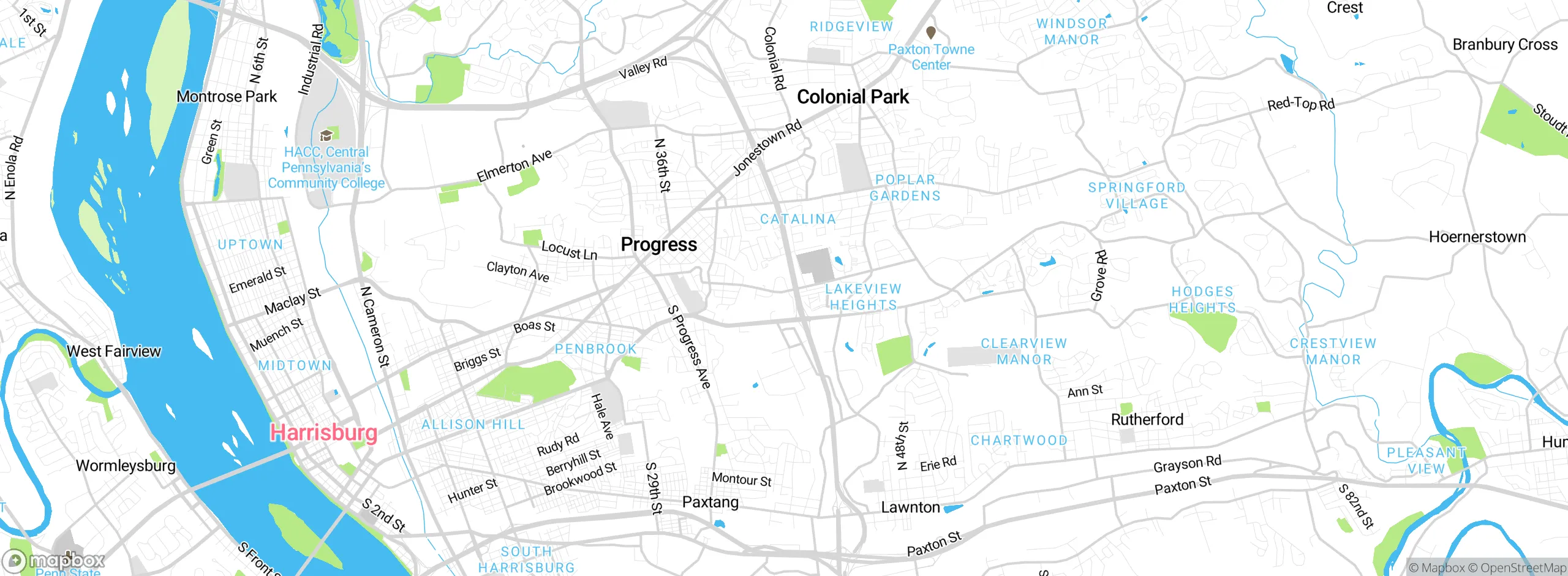 Map showing approximate location