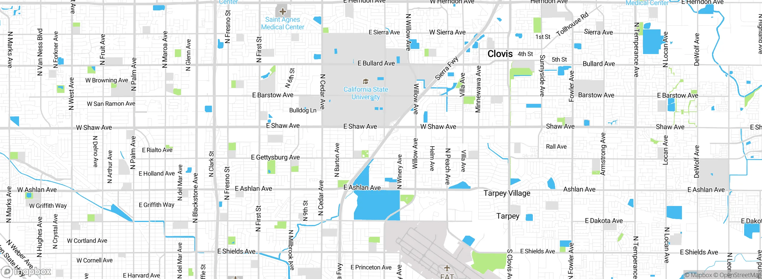 Map showing approximate location