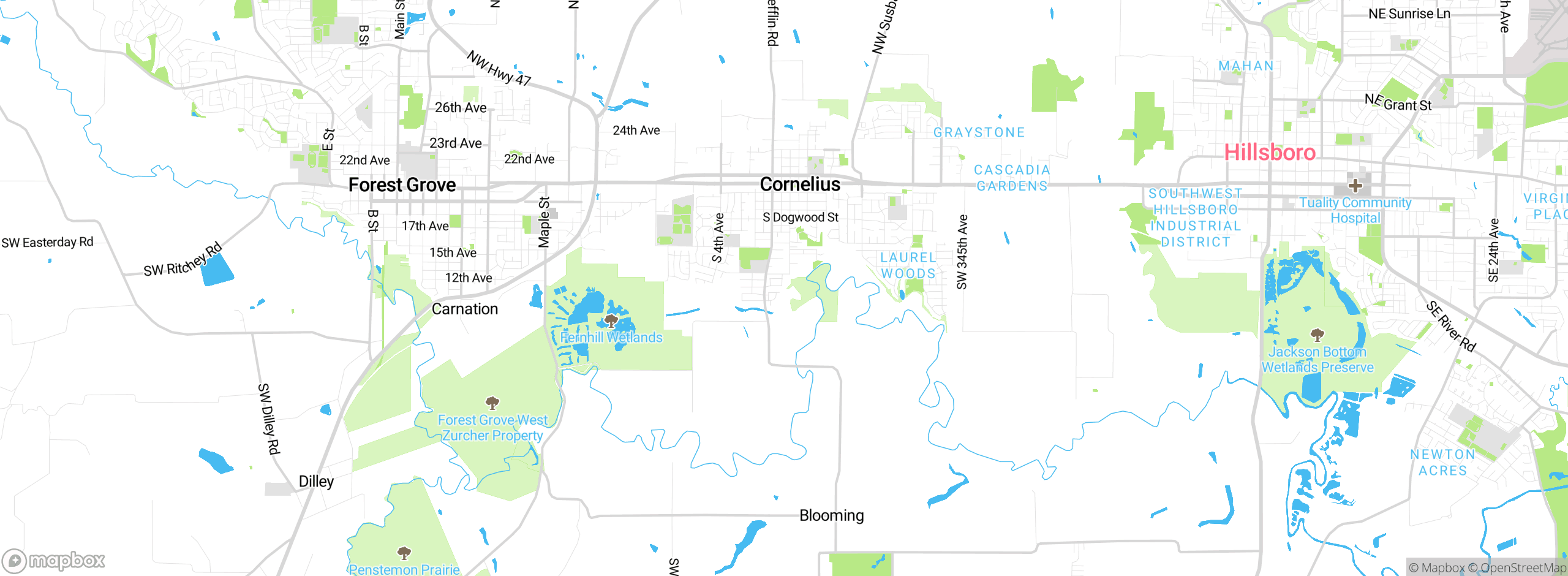 Map showing approximate location