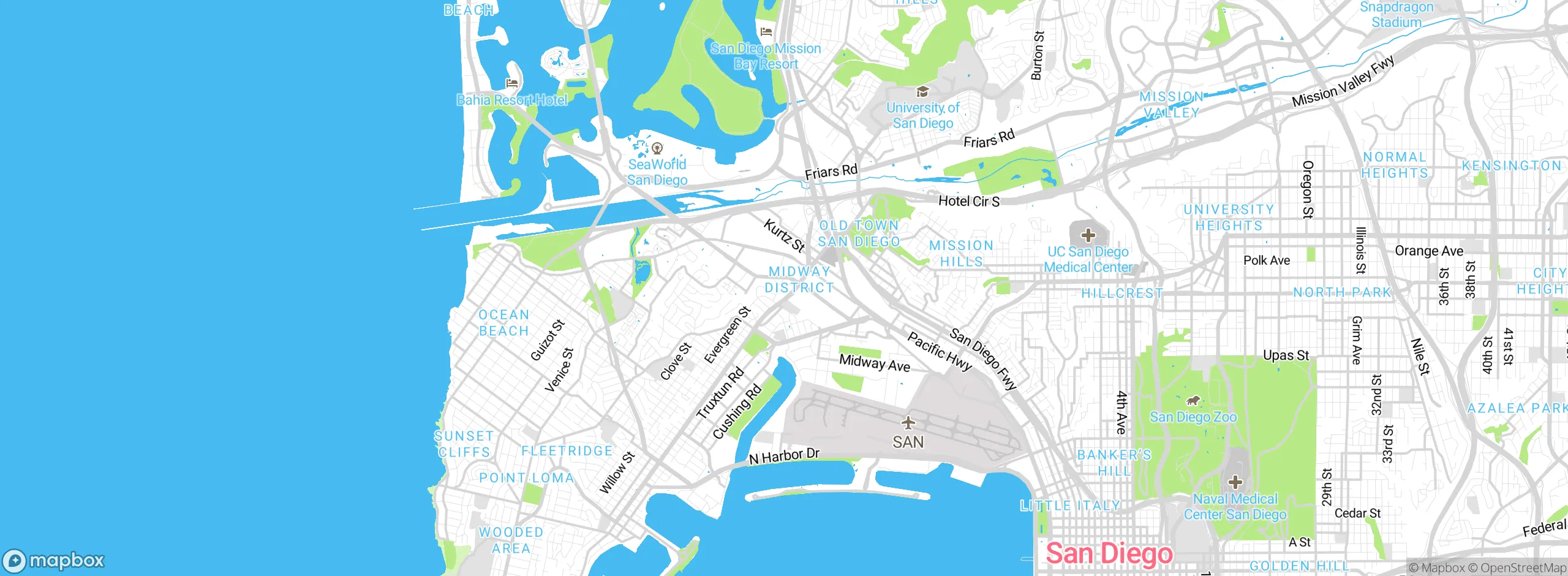 Map showing approximate location