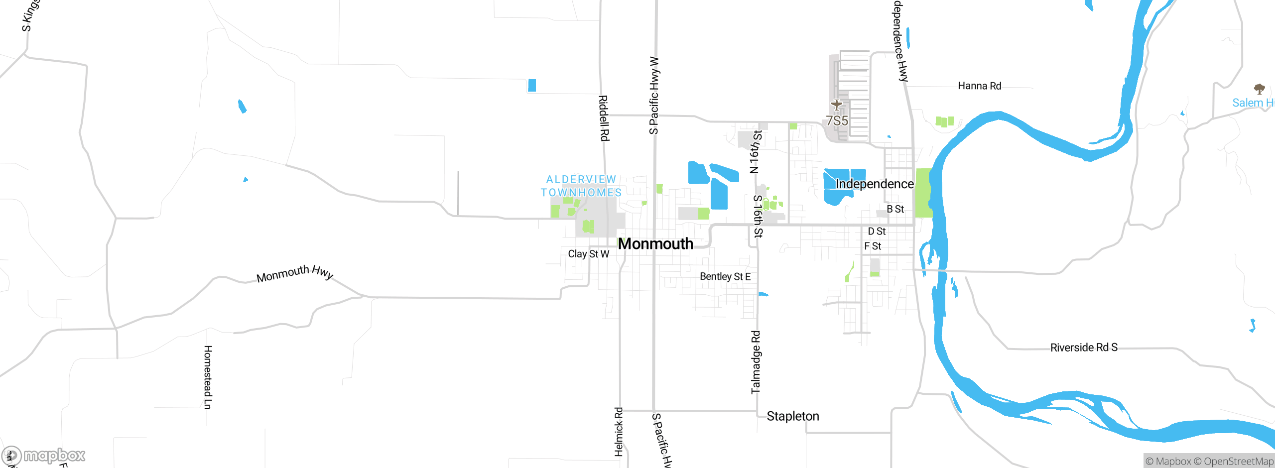 Map showing approximate location