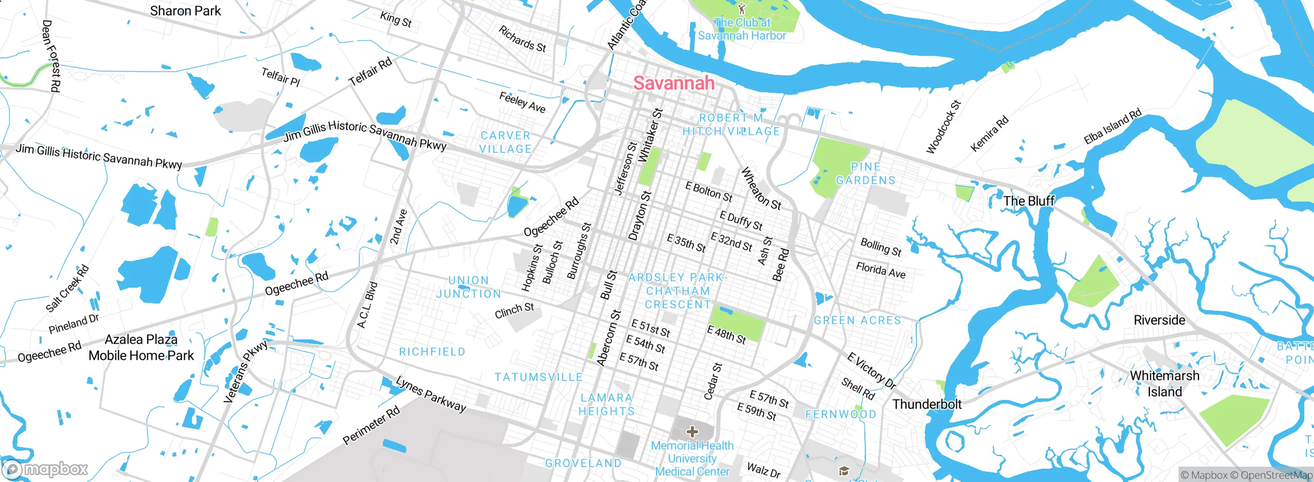 Map showing approximate location