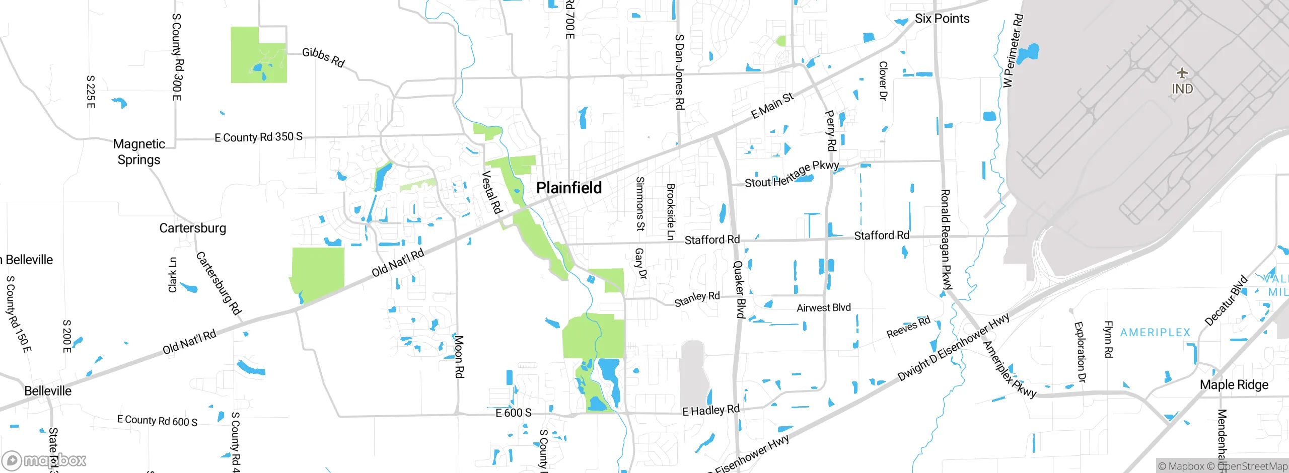 Map showing approximate location