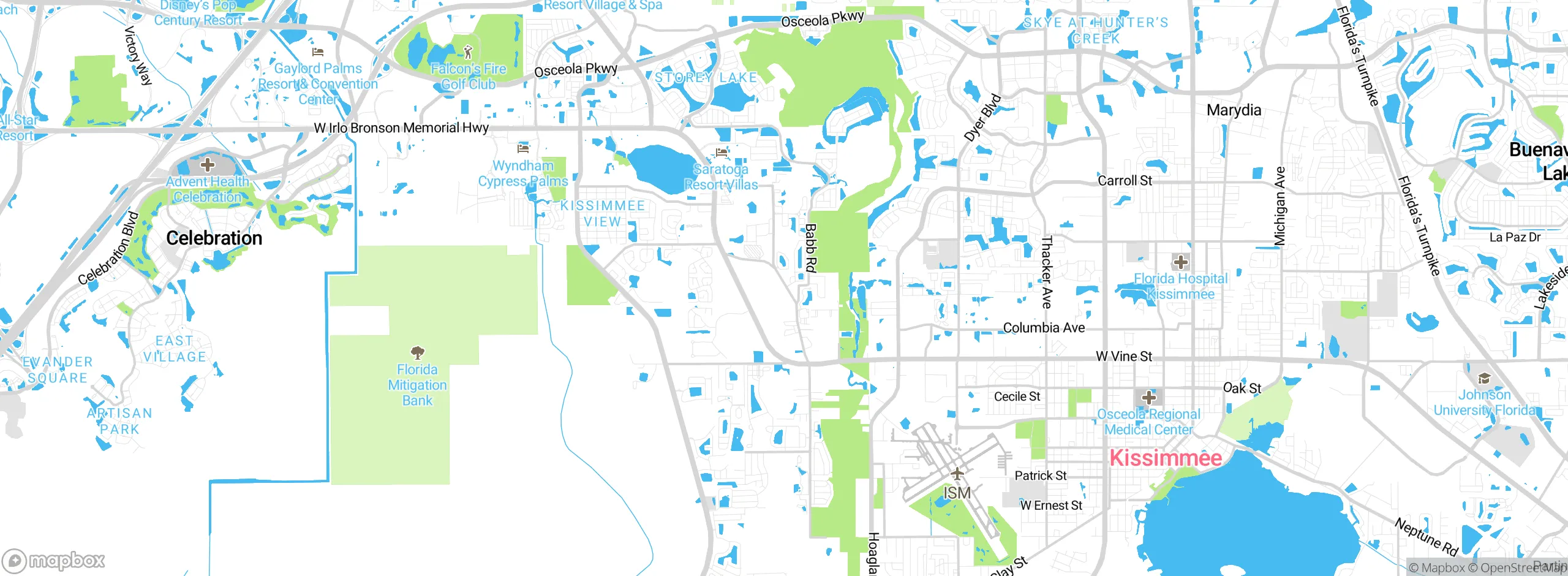 Map showing approximate location