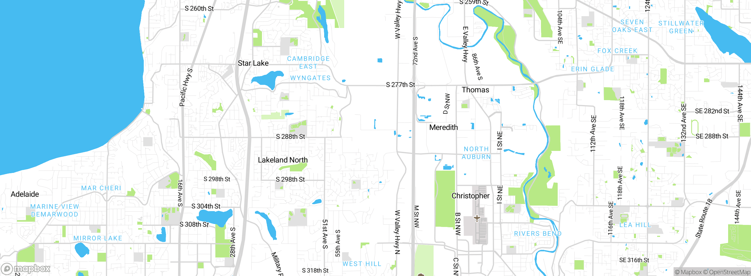 Map showing approximate location