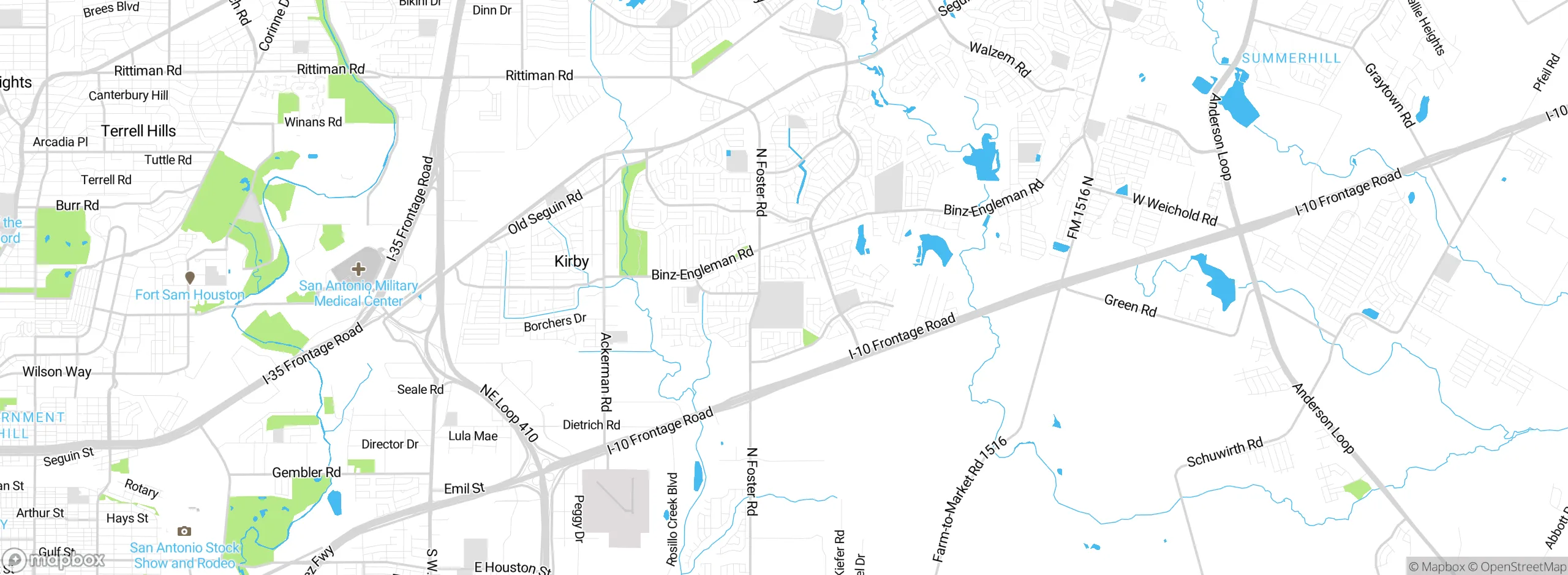 Map showing approximate location