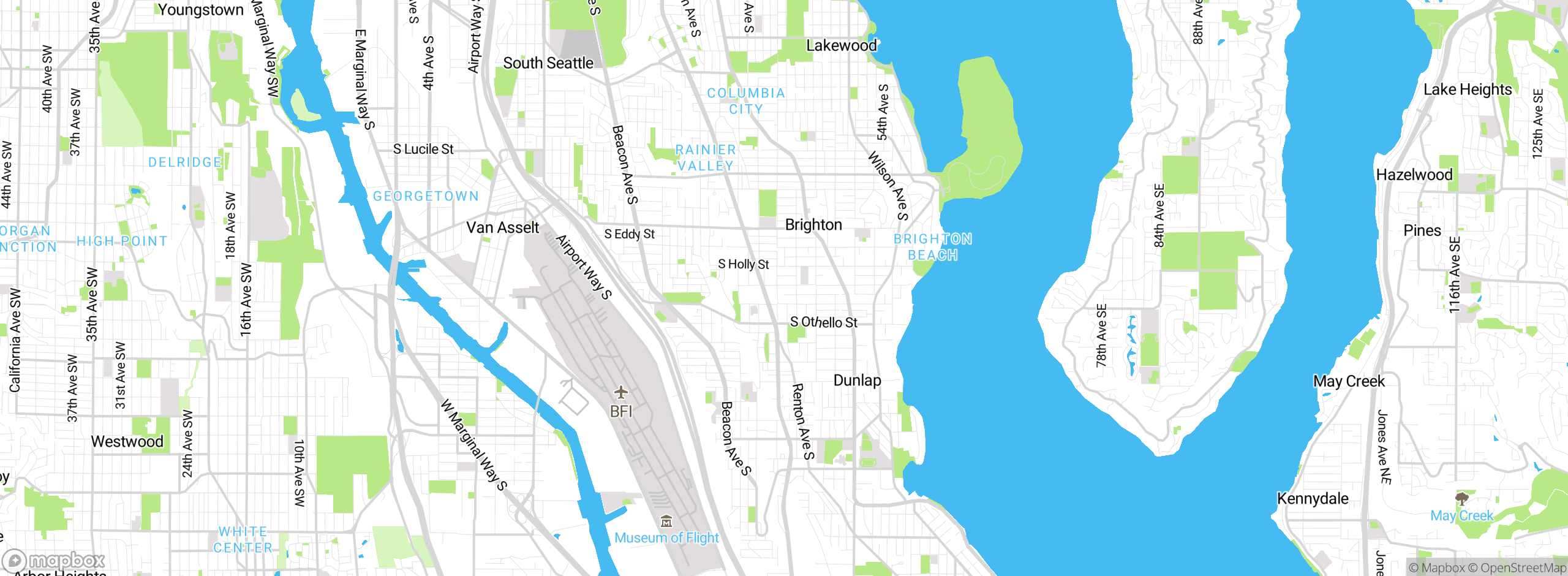 Map showing approximate location