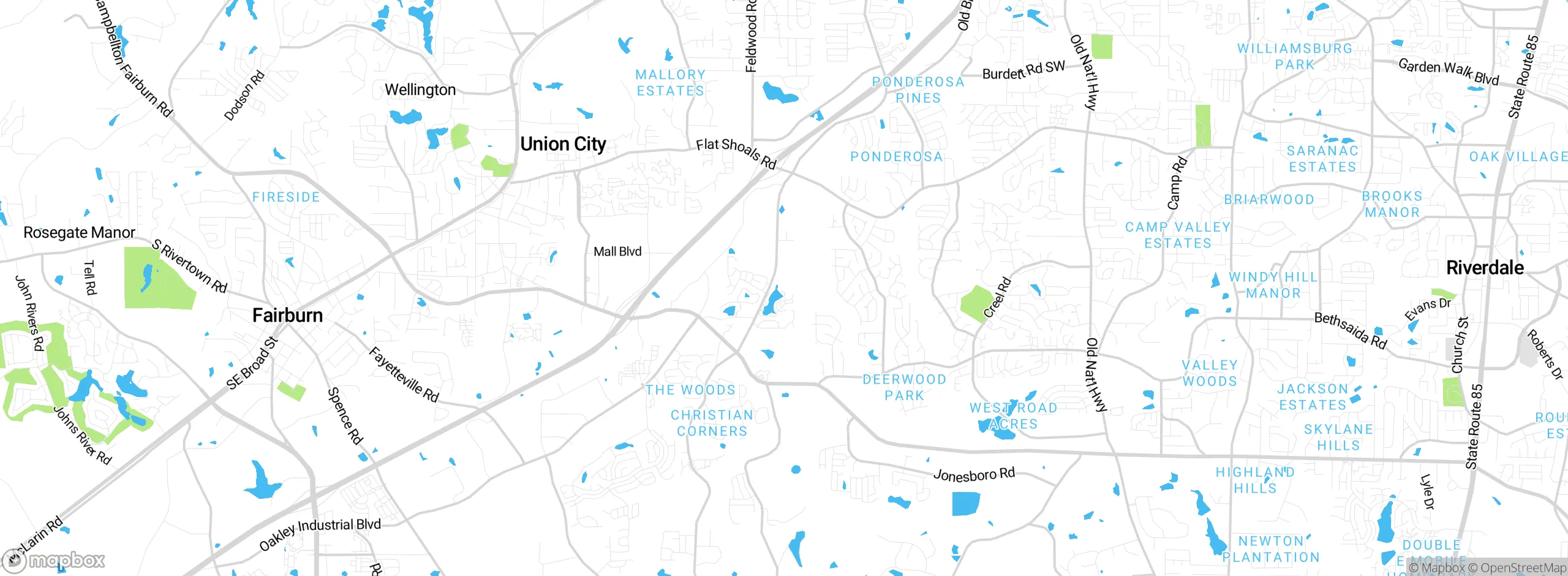 Map showing approximate location