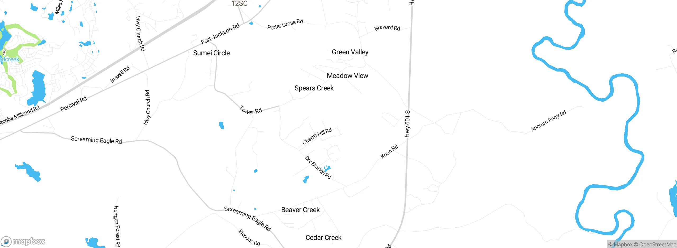 Map showing approximate location