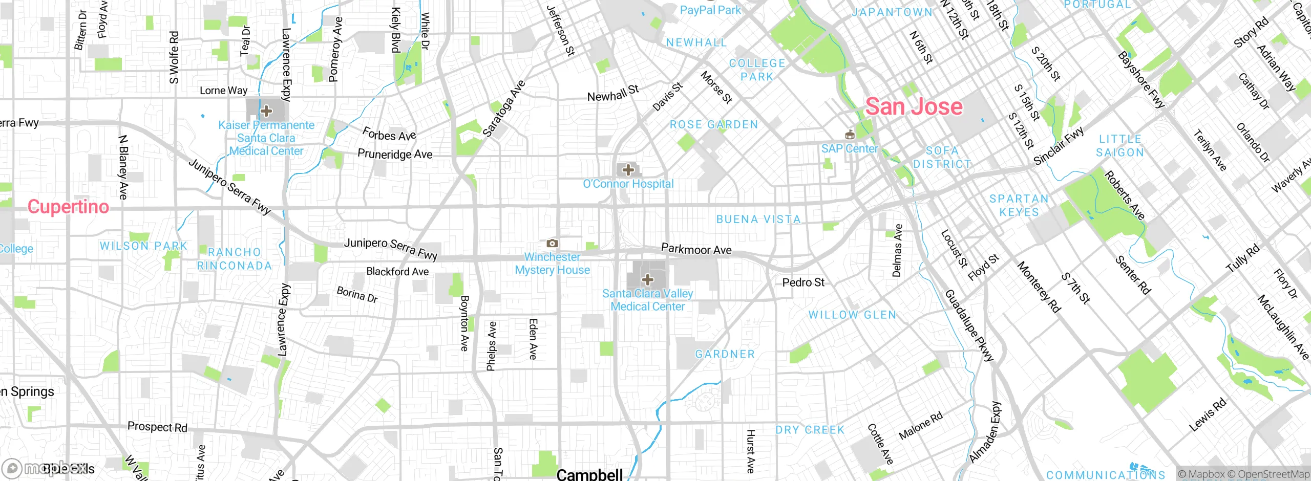 Map showing approximate location