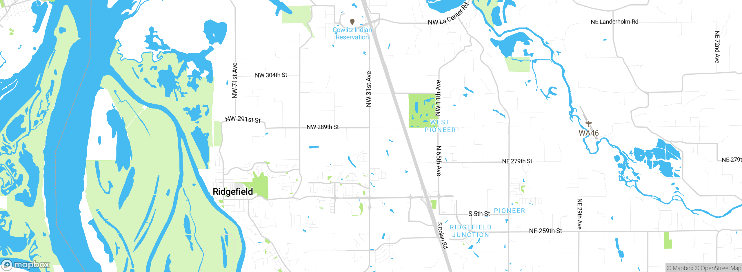 Map showing approximate location
