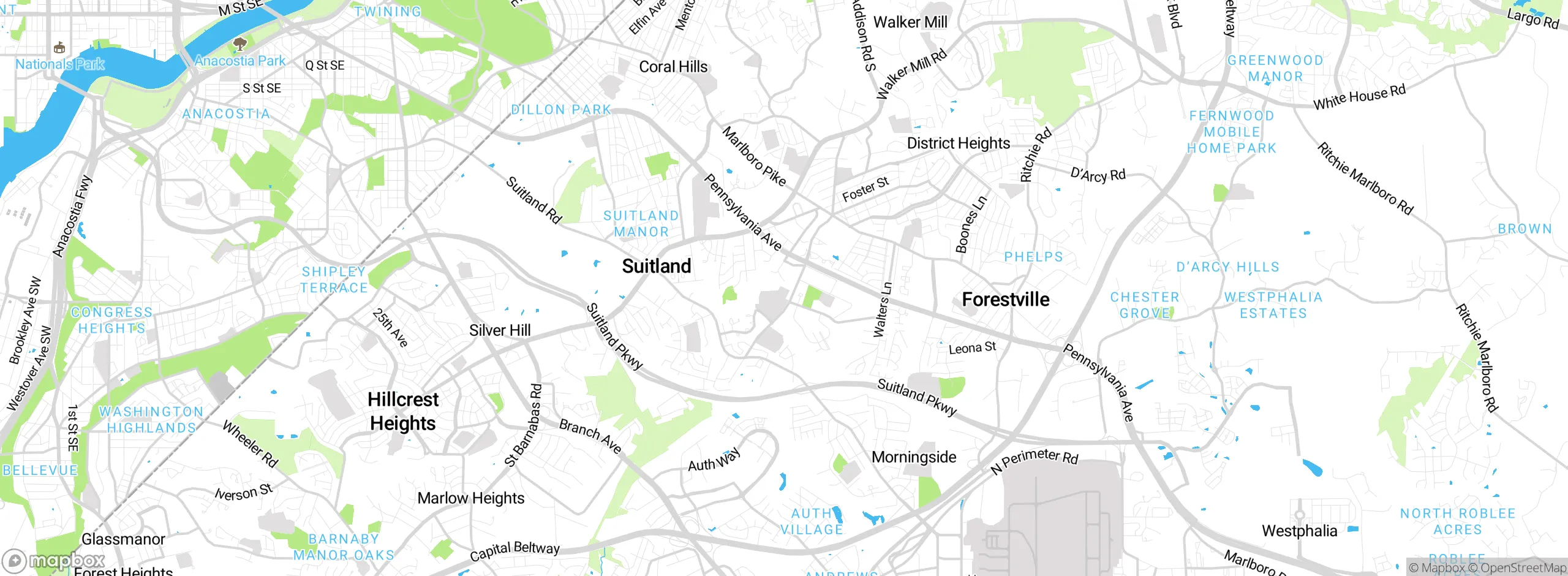 Map showing approximate location