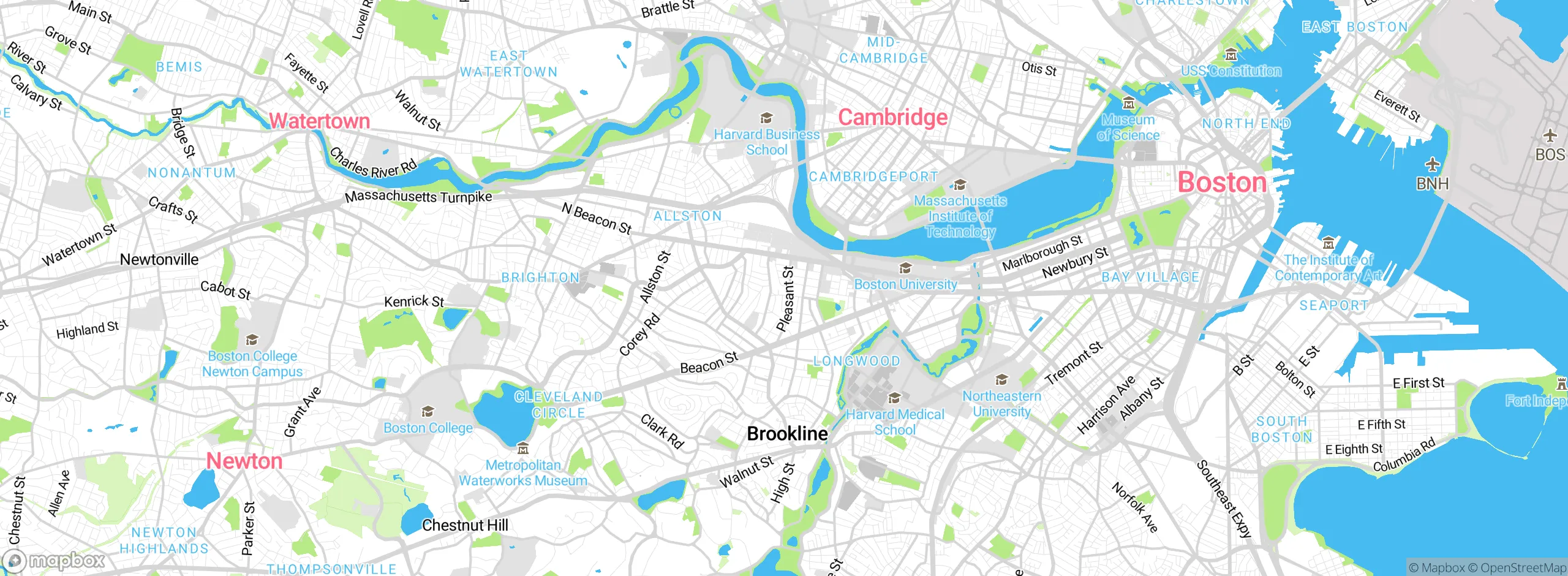 Map showing approximate location