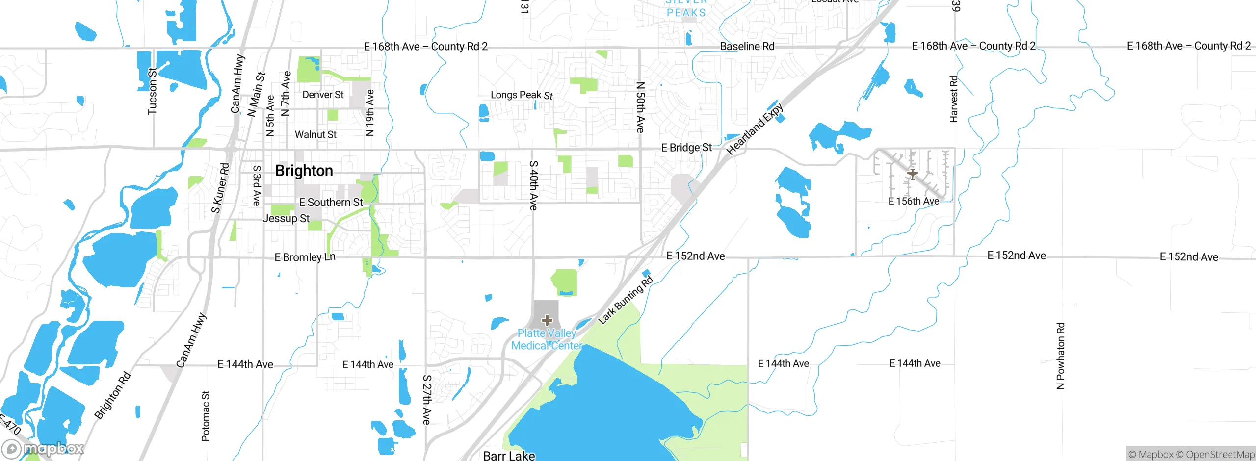 Map showing approximate location