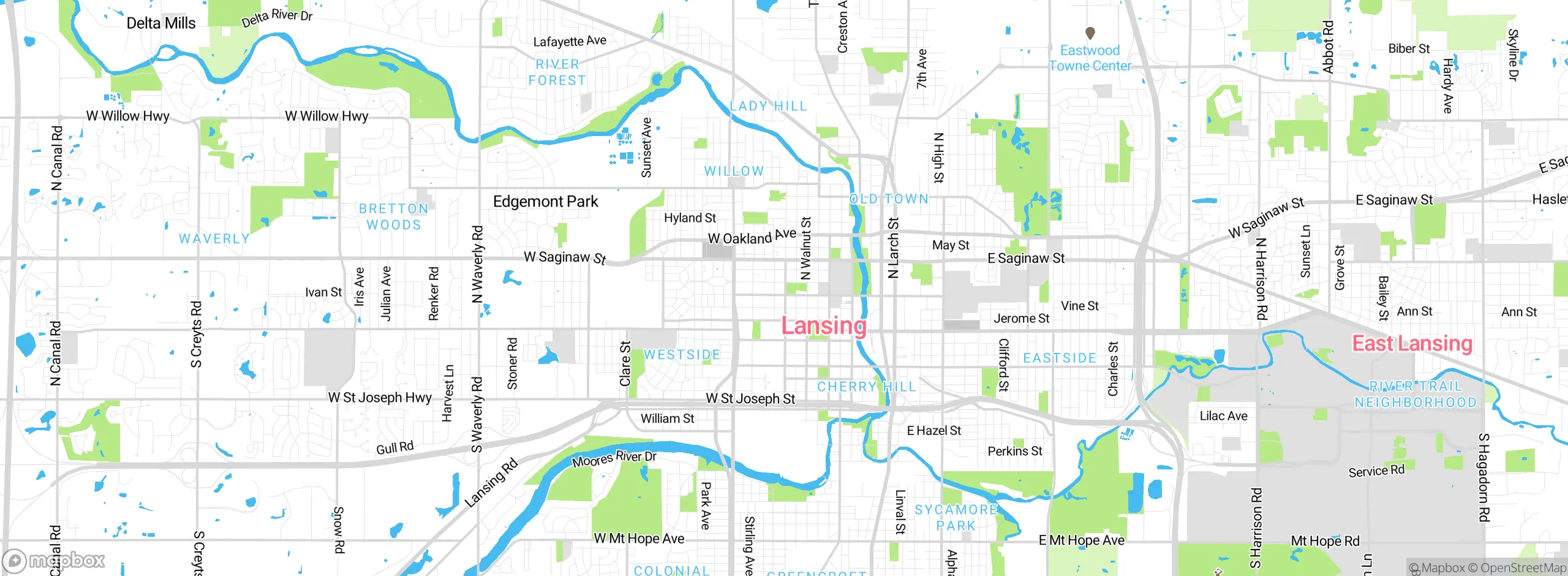 Map showing approximate location