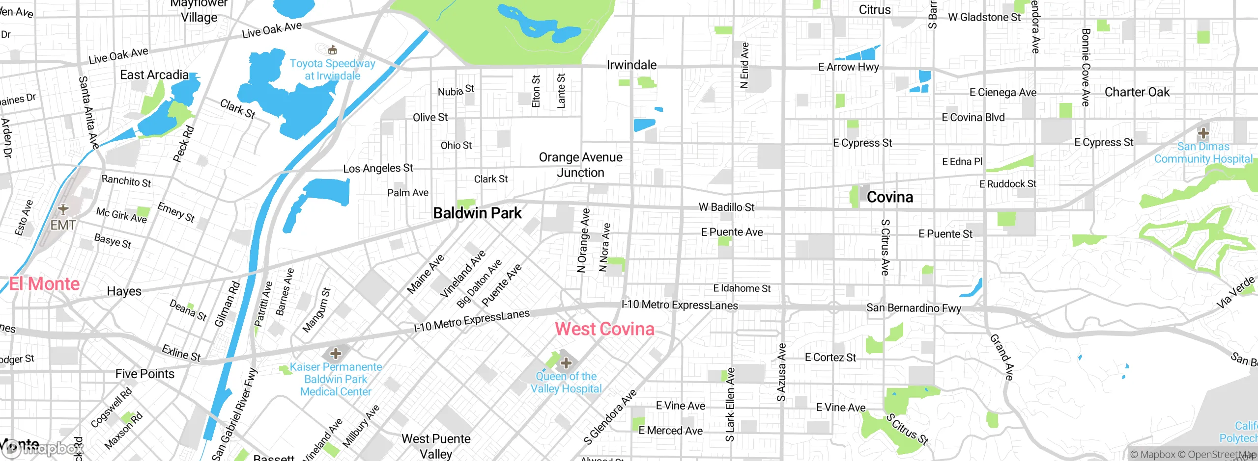 Map showing approximate location