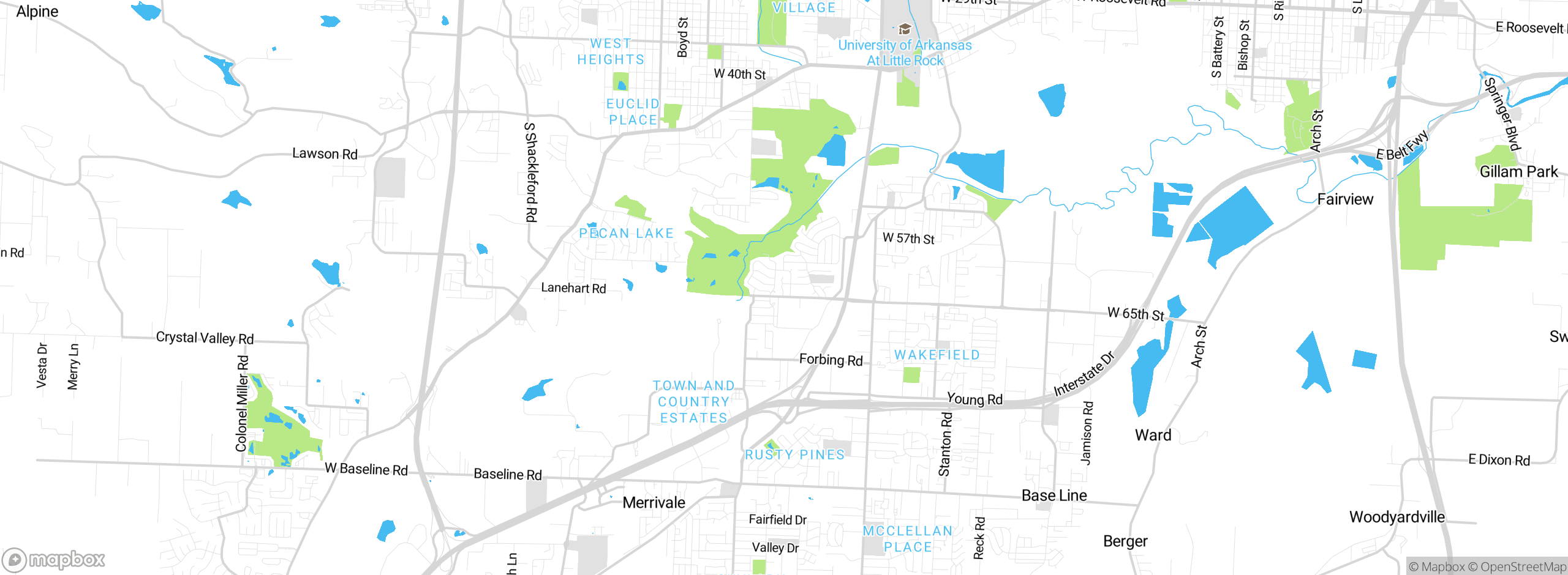 Map showing approximate location