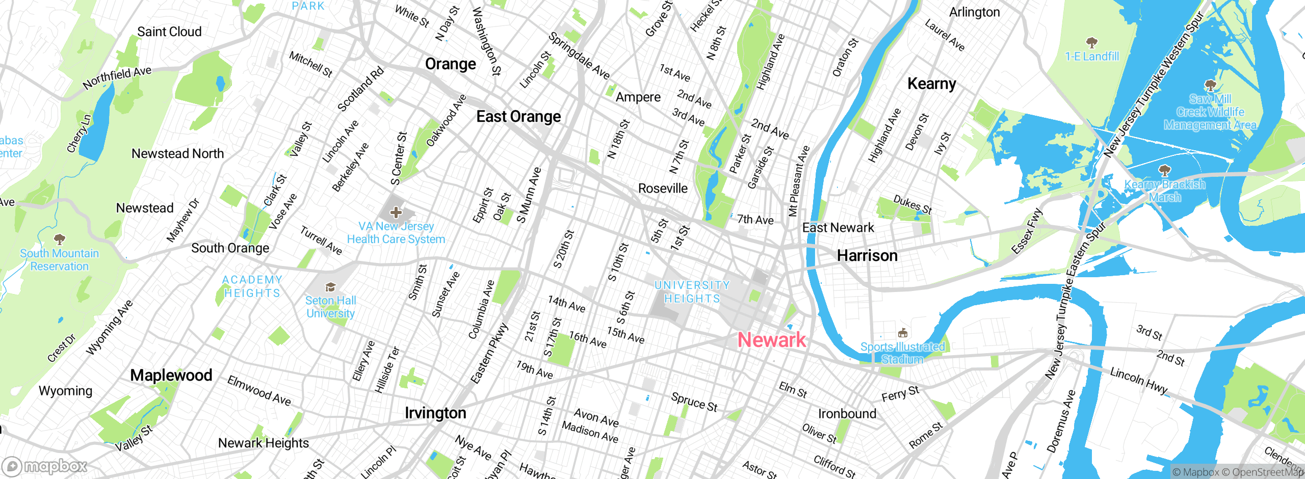 Map showing approximate location