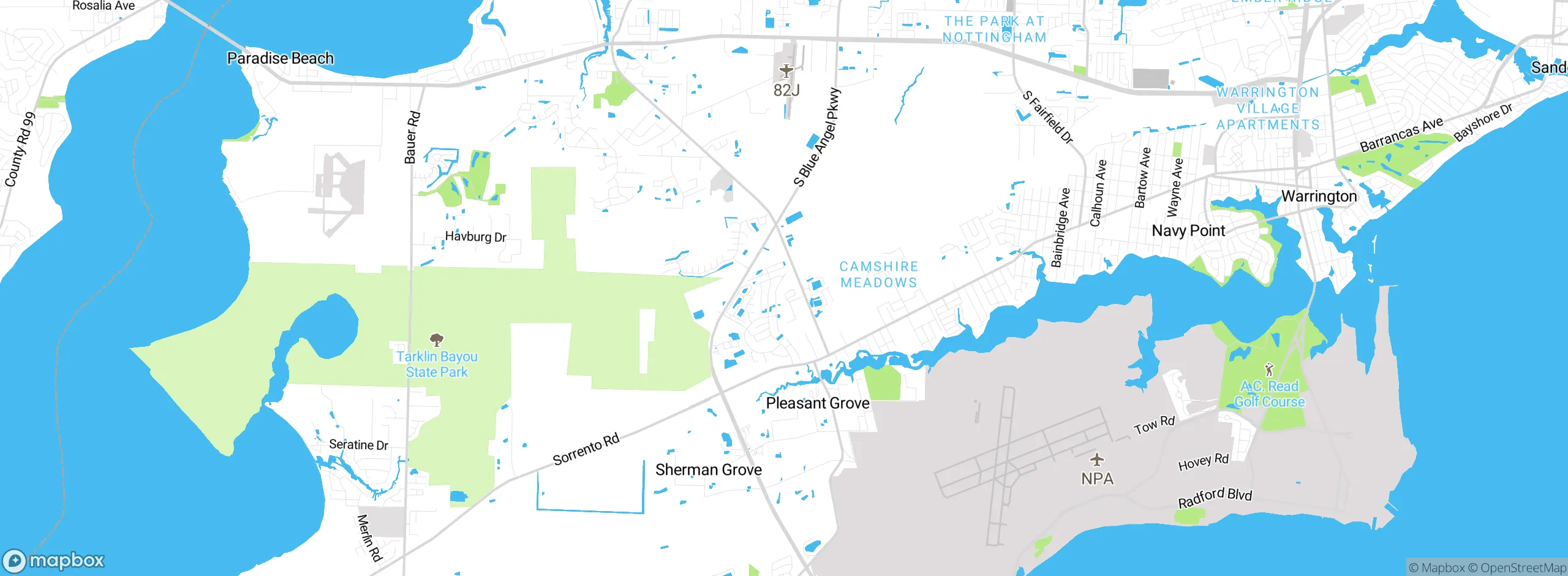 Map showing approximate location