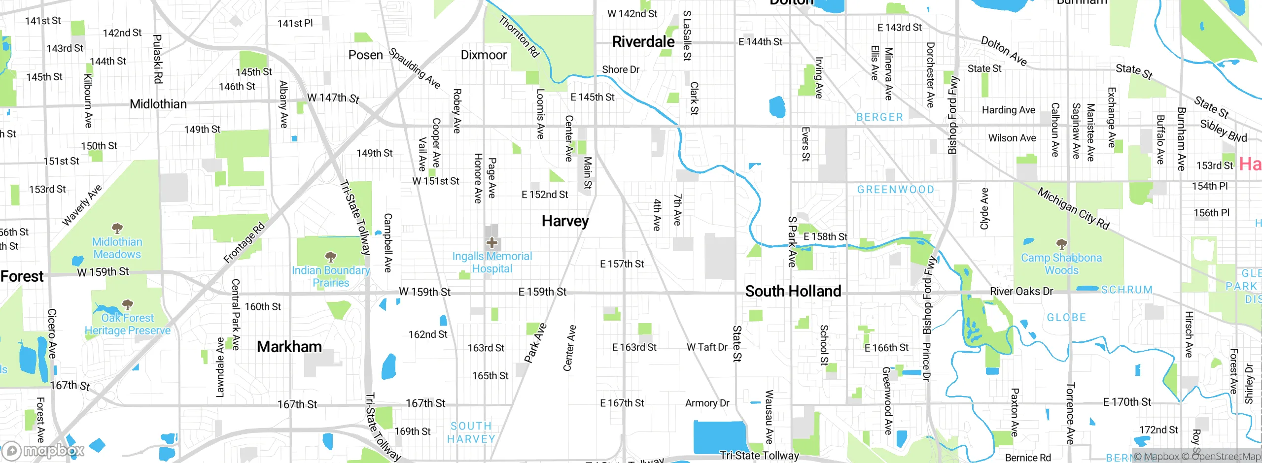 Map showing approximate location