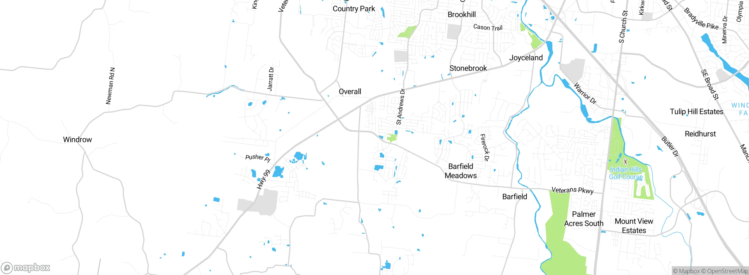 Map showing approximate location
