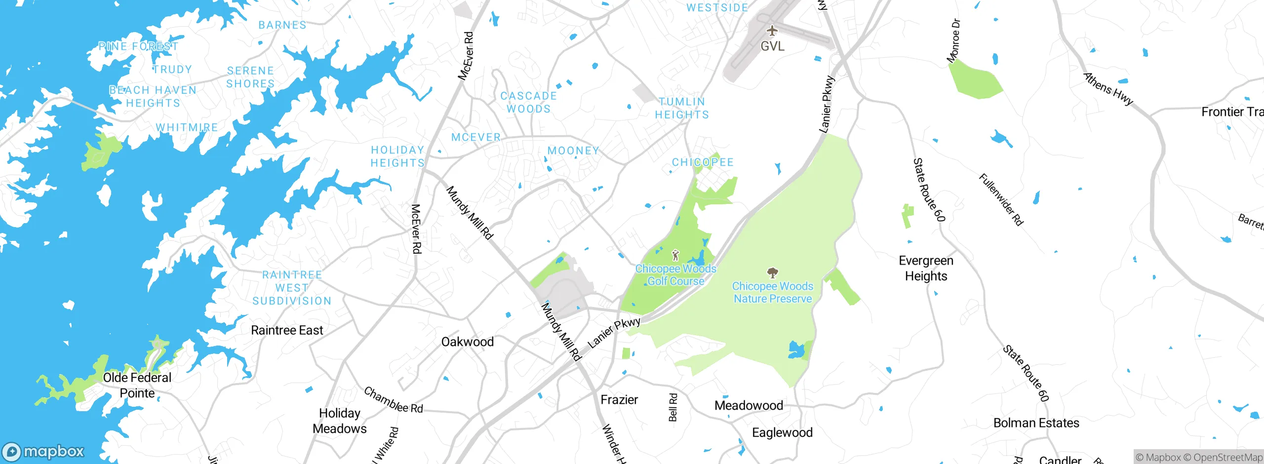 Map showing approximate location