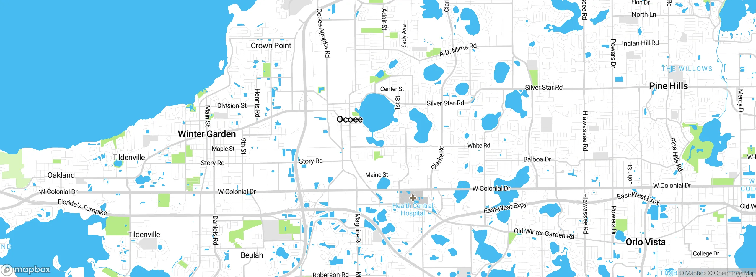 Map showing approximate location