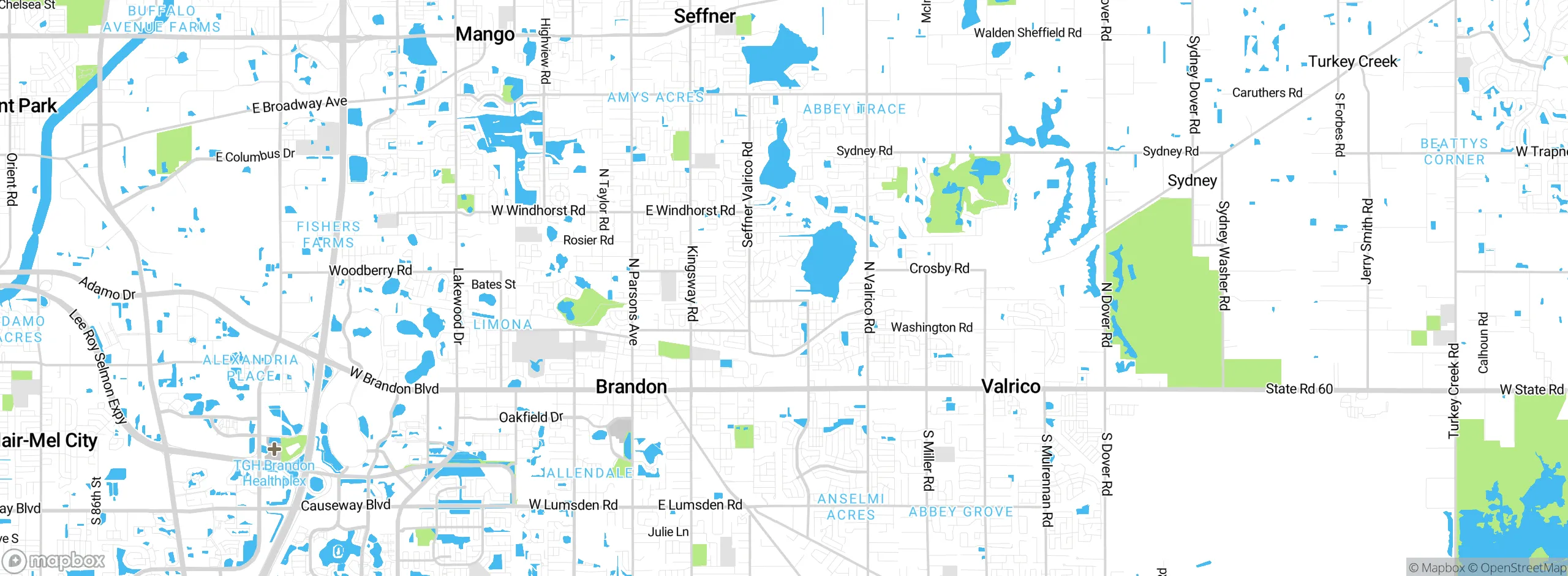 Map showing approximate location