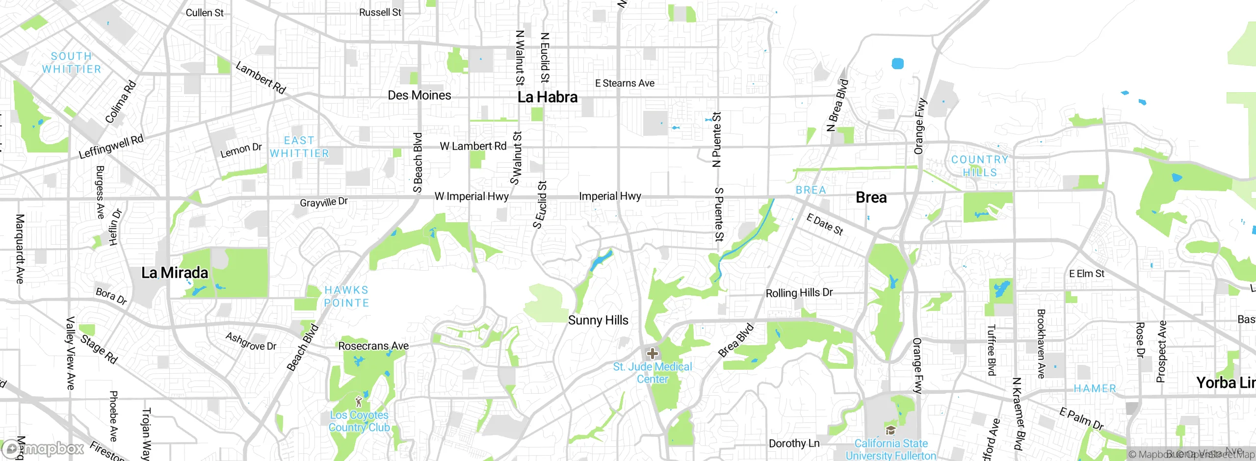 Map showing approximate location