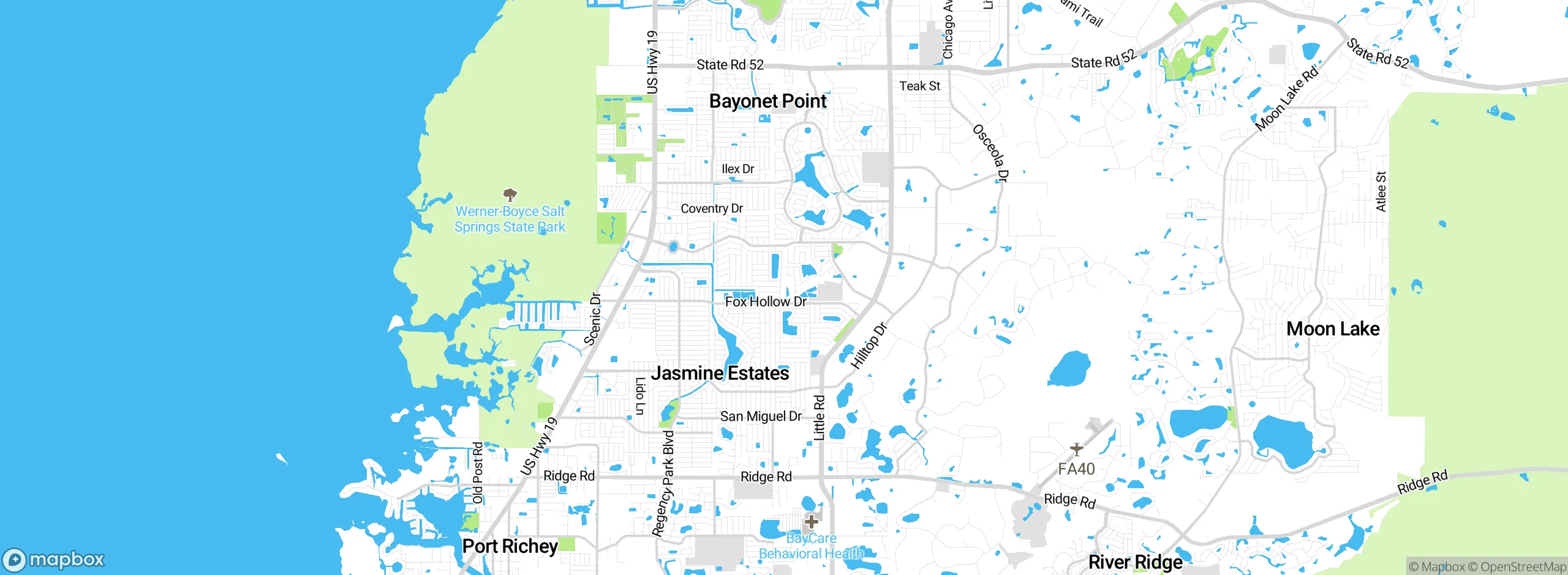 Map showing approximate location