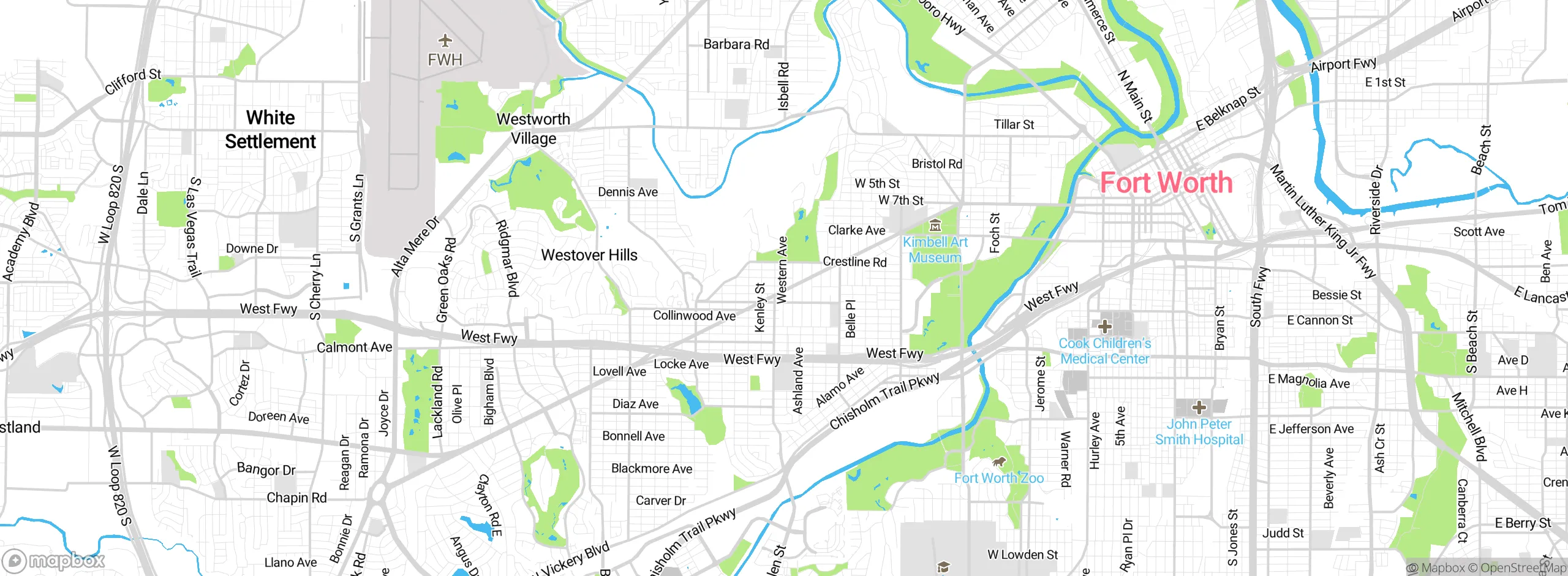 Map showing approximate location