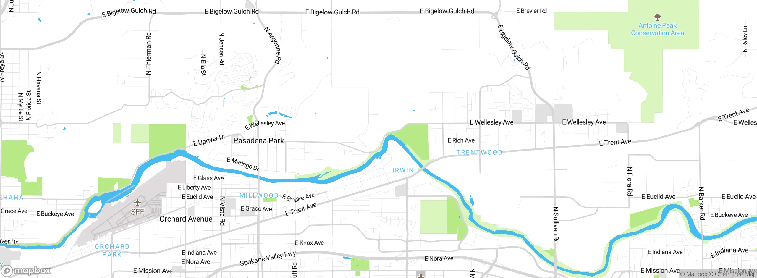 Map showing approximate location
