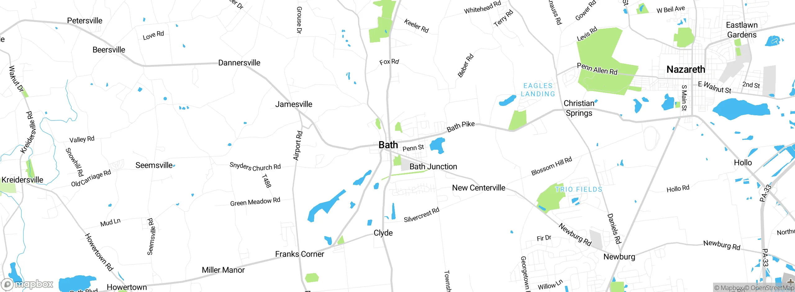 Map showing approximate location