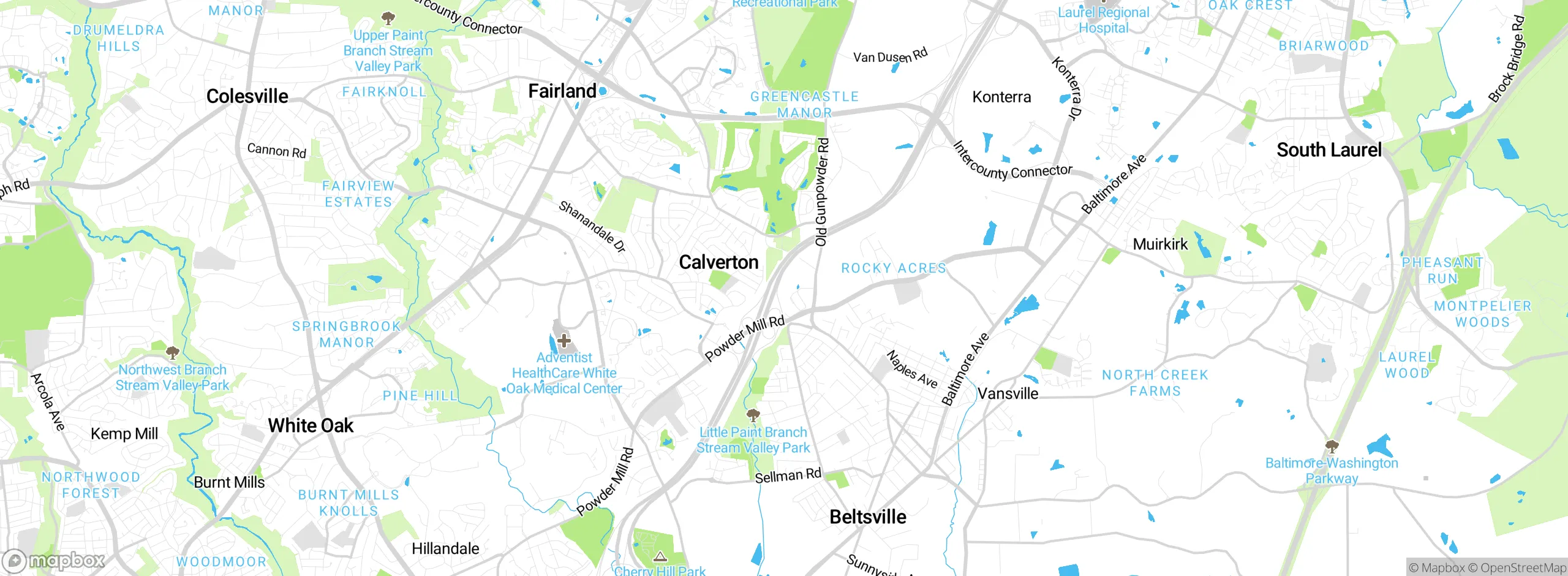 Map showing approximate location