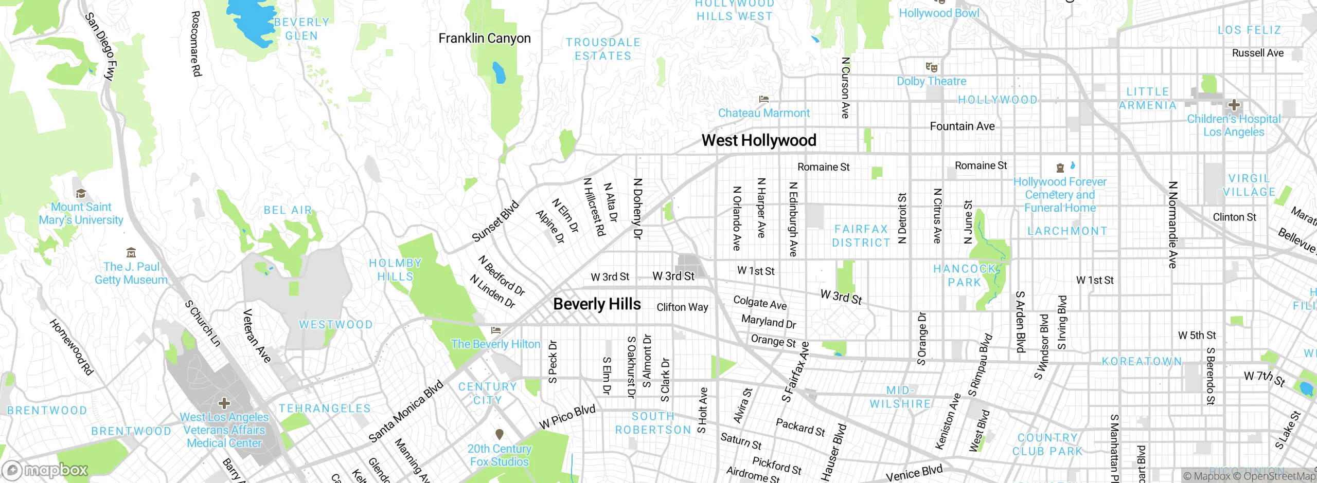 Map showing approximate location