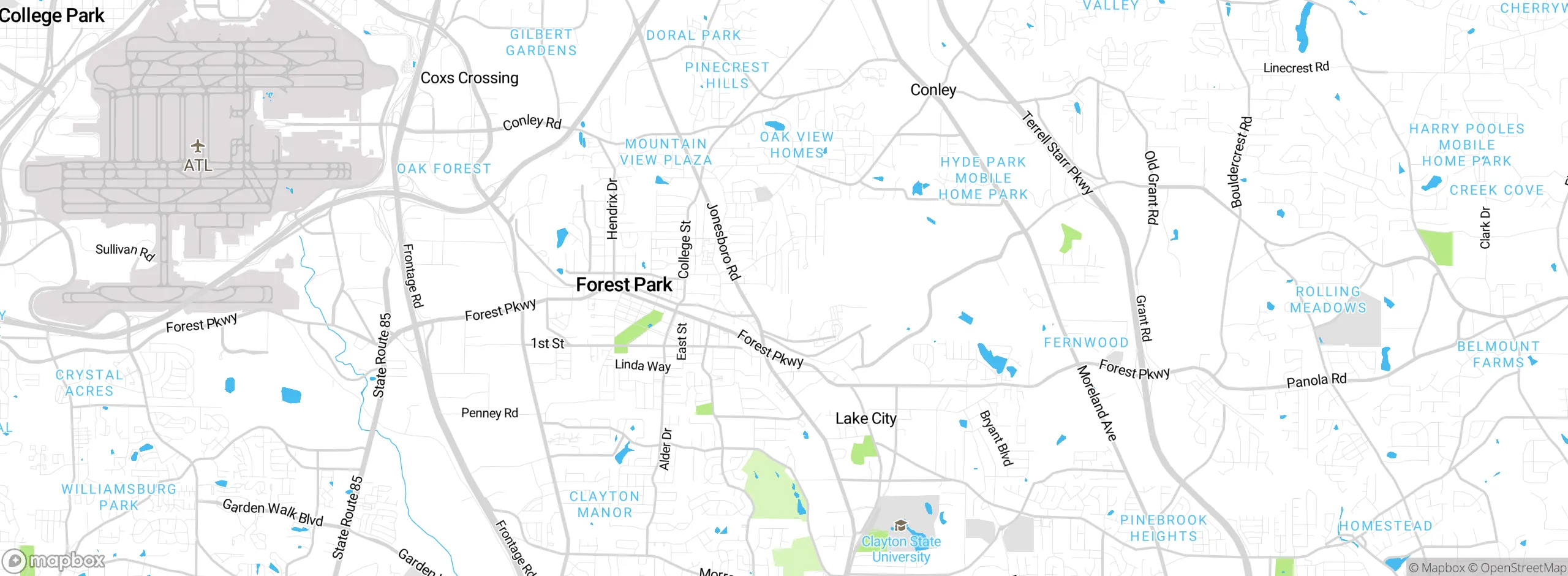 Map showing approximate location