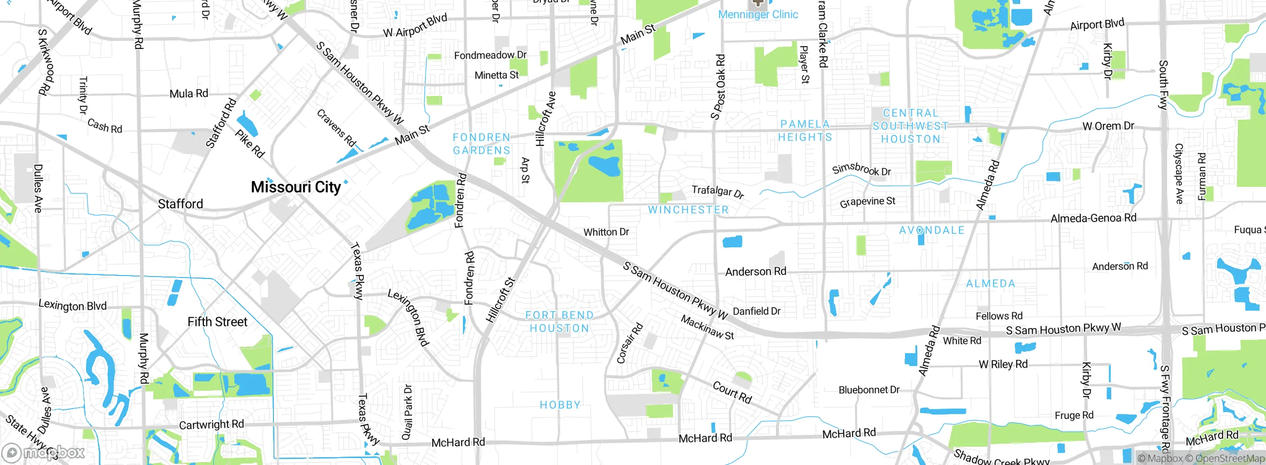 Map showing approximate location