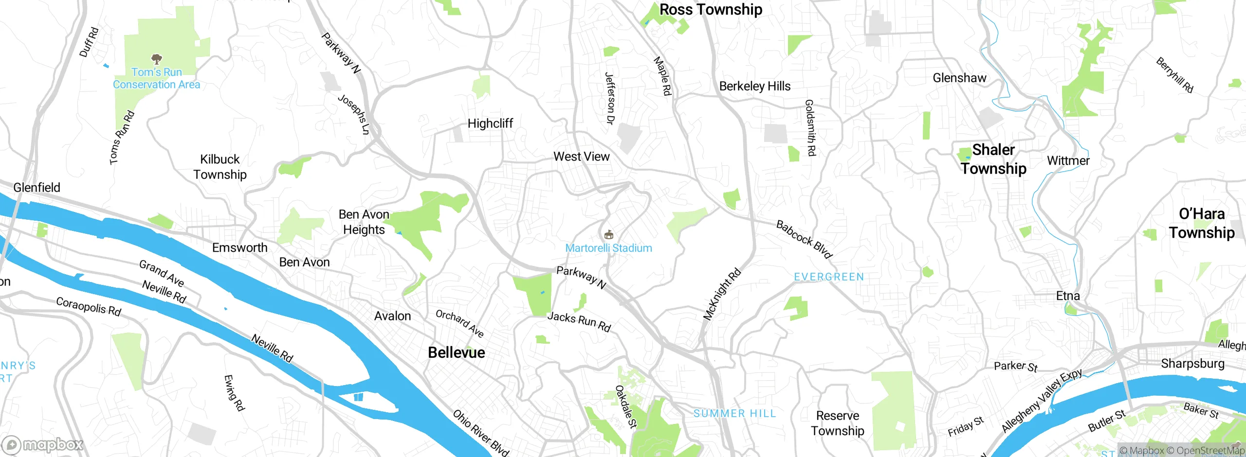 Map showing approximate location