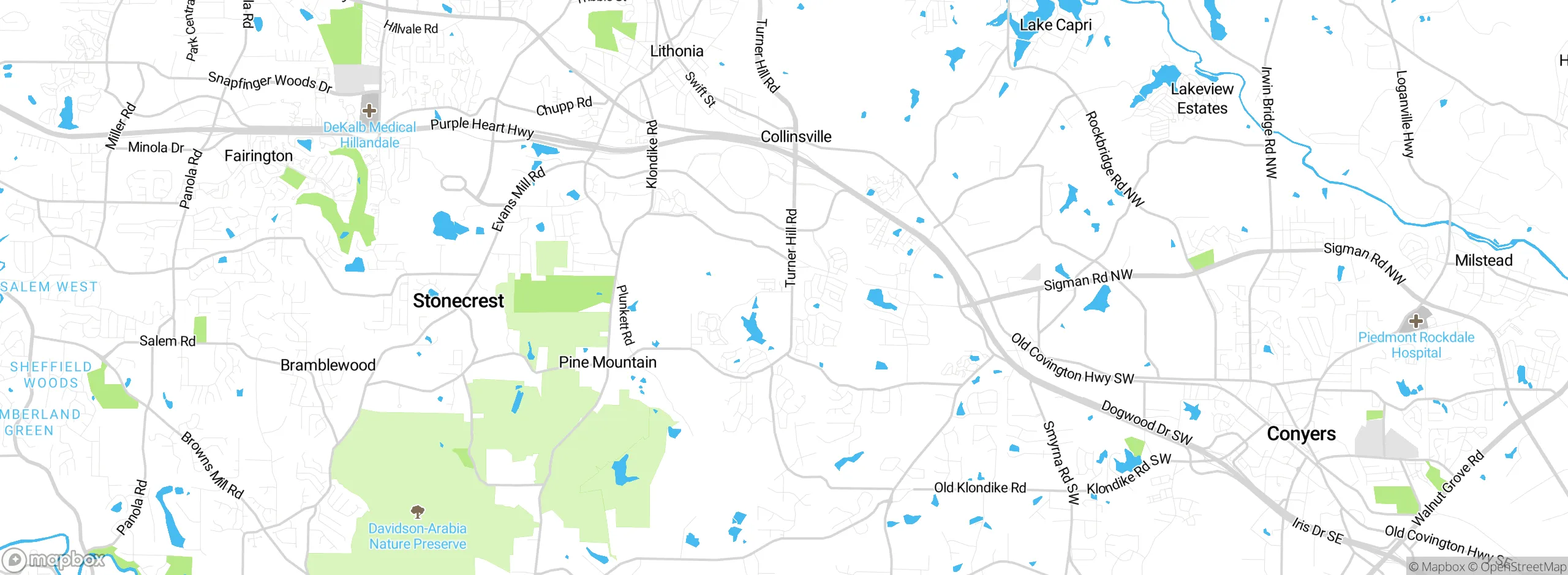Map showing approximate location
