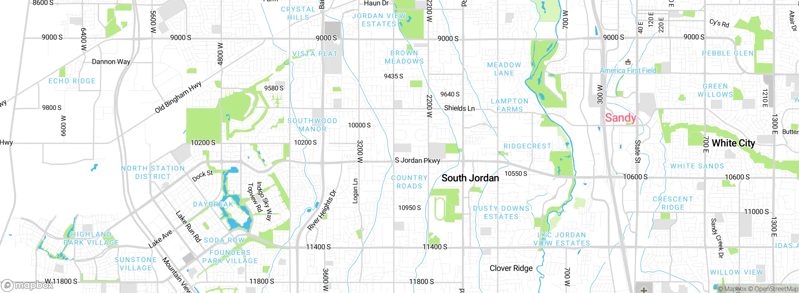 Map showing approximate location